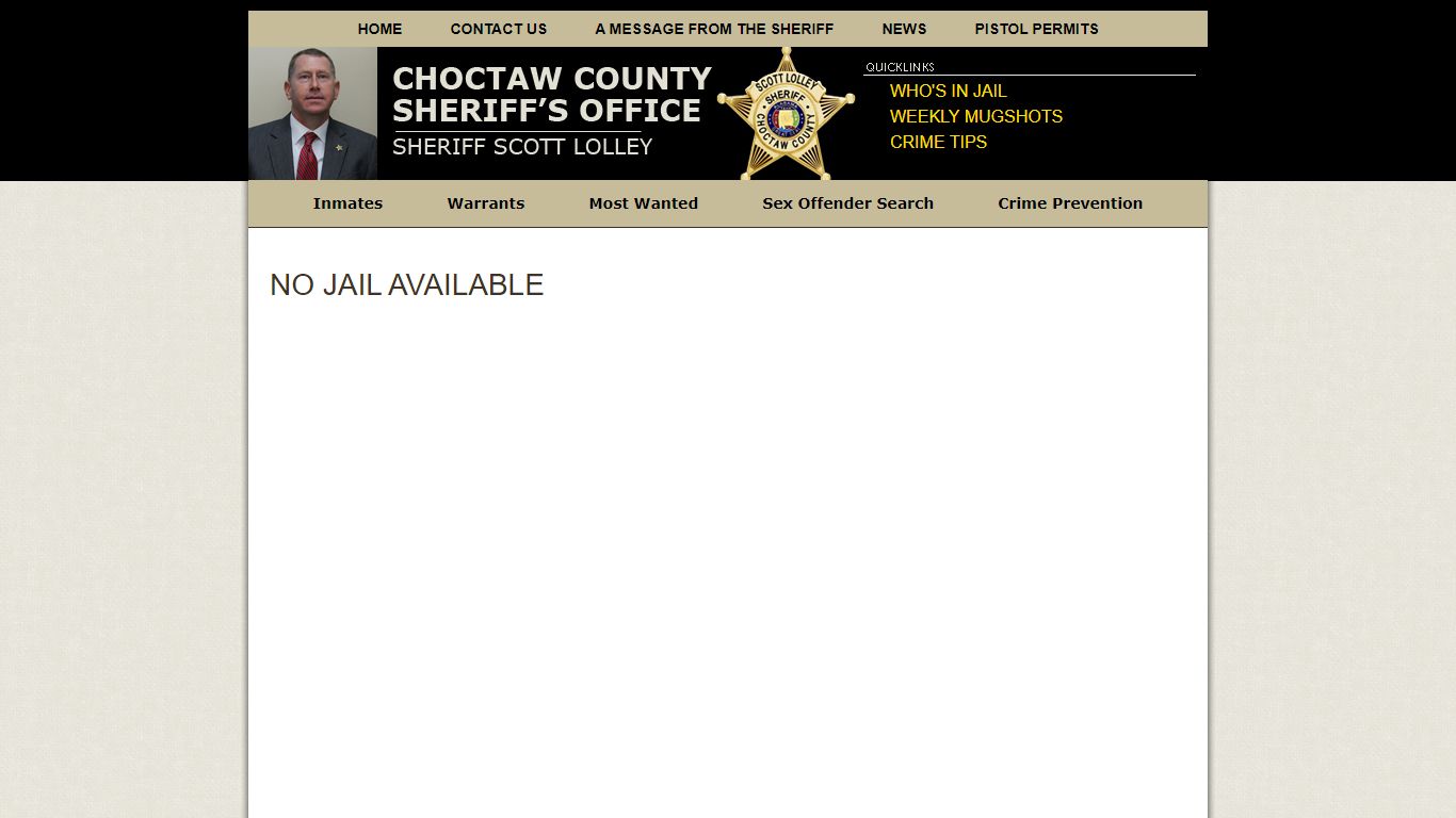 24 Hour Booking » Choctaw County Sheriff's Office